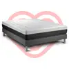 Image de Ensemble Matelas 140x200 Cm Ressorts Ensachés Et Mémoire De Forme Sommier Gris