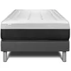 Image de Ensemble Matelas Sommier 90x190 cm - Sommier Gris (en kit) - Vital Form Gris