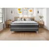 Image de Ensemble Matelas Sommier 140x190 cm - Vital Care Gris