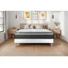 Image de Ensemble Matelas Sommier 200x200 cm - Sommier Blanc (en kit) - Vital Care Blanc