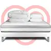 Image de Pack Prêt À Dormir 140x190 Cm Mousse Sommier Blanc
