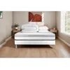 Image de Pack lit complet 140x190 cm - Matelas + Sommier Blanc (en kit) + 2 oreillers + Couette - Vital Relax Blanc