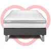 Image de Ensemble Matelas 90x200 Cm Mousse Sommier Gris
