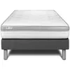 Image de Ensemble Matelas Sommier 90x200 cm - Sommier Gris (en kit) - Vital Relax Gris