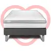 Image de Ensemble Matelas 90x190 Cm Mousse Sommier Gris
