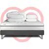 Image de Pack Prêt À Dormir 200x200 Cm Mousse Polyuréthane À Mémoire De Forme Sommier Gris