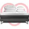 Image de Pack Prêt À Dormir 200x200 Cm Mousse Polyuréthane À Mémoire De Forme Sommier Gris