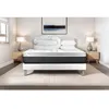 Image de Pack lit complet 160x200 cm - Matelas + Sommier Blanc (en kit) + 2 oreillers + Couette - Vital Soft Blanc