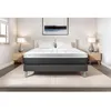 Image de Ensemble Matelas Sommier 160x200 cm - Sommier Gris (en kit) - Vital Soft Gris