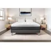 Image de Ensemble Matelas Sommier 140x200 cm - Sommier Gris (en kit) - Vital Soft Gris