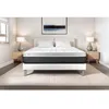 Image de Ensemble Matelas Sommier 200x200 cm - Sommier Blanc (en kit) - Vital Soft Blanc