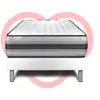 Image de Ensemble Matelas 90x200 Cm Ressorts Ensachés Et Mémoire De Forme Sommier Blanc