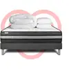 Image de Pack Prêt À Dormir 160x200 Cm Mousse Polyuréthane À Mémoire De Forme Sommier Gris