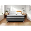 Image de Pack lit complet 160x200 cm - Matelas + Sommier Gris (en kit) + 2 oreillers + Couette - Vital Power Zen Gris