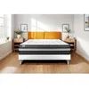 Image de Ensemble Matelas Sommier 200x200 cm - Sommier Blanc (en kit) - Vital Power Zen Blanc