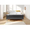 Image de Pack lit complet 140x190 cm - Matelas + Sommier Gris (en kit) + 2 oreillers + Couette - Vitalpower Gris
