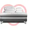 Image de Pack Prãªt À Dormir 140x200 Cm Ressorts Ensachã©s Et Mã©moire De Forme Sommier Gris