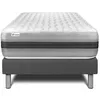 Image de Ensemble Matelas Sommier 90x200 cm - Sommier Gris (en kit) - Vitalspring Recover Gris