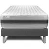 Image de Ensemble Matelas Sommier 90x190 cm - Sommier Gris (en kit) - Vitalspring Recover Gris