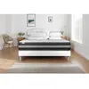 Image de Pack lit complet 160x200 cm - Matelas + Sommier Blanc (en kit) + 2 oreillers + Couette - Vitalspring Zen Blanc