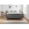 Image de Ensemble Matelas Sommier 140x190 cm - Sommier Gris (en kit) - Vitalspring Zen Gris