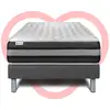 Image de Ensemble Matelas 90x200 Cm Ressorts Ensachés Et Mémoire De Forme Sommier Gris