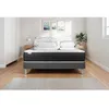 Image de Pack lit complet - Matelas 200x200 cm + Sommier tapissier à lattes (en kit) + 2 oreillers + Couette - Vitalspring Gris