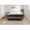 Image de Pack lit complet - Matelas 180x200 cm + Sommier tapissier à lattes (en kit) + 2 oreillers + Couette - Vitalspring Gris