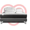 Image de Pack Prêt À Dormir 160x200 Cm Ressorts Ensachés Sommier Gris