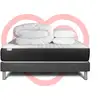 Image de Pack Prêt À Dormir 140x190 Cm Ressorts Ensachés Sommier Gris