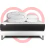 Image de Pack Prêt À Dormir 200x200 Cm Ressorts Ensachés Sommier Blanc
