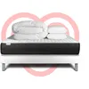 Image de Pack Prêt À Dormir 160x200 Cm Ressorts Ensachés Sommier Blanc
