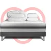 Image de Pack Prêt À Dormir 140x190 Cm Mousse Polyuréthane À Mémoire De Forme Sommier Gris