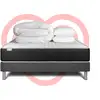 Image de Pack Prêt À Dormir 180x200 Cm Mousse Polyuréthane À Mémoire De Forme Sommier Gris