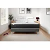 Image de Pack lit complet 160x200 cm - Matelas + Sommier Gris (en kit) + 2 oreillers + Couette - Vitalmemo One Gris