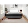 Image de Ensemble Matelas Sommier 140x200 cm - Sommier Gris (en kit) - Vitalmemo One Gris