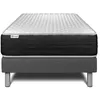 Image de Ensemble Matelas Sommier 90x200 cm - Vitalmemo One Gris
