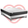 Image de Ensemble Matelas 140x190 Cm Mousse Polyuréthane À Mémoire De Forme Sommier Blanc