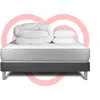 Image de Pack Prêt À Dormir 180x200 Cm Mousse Polyuréthane À Mémoire De Forme Sommier Gris