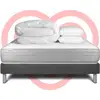 Image de Pack Prêt À Dormir 140x190 Cm Mousse Polyuréthane À Mémoire De Forme Sommier Gris