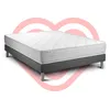 Image de Ensemble Matelas 140x190 Cm Mousse Polyuréthane À Mémoire De Forme Sommier Gris