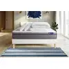 Image de Pack Prêt À Dormir Matelas Ressorts Ensachés+mémoire De Forme Actiflex Zen 140x190 + Sommier Kit Blanc + 2 Oreiller