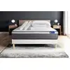 Image de Pack Prêt À Dormir Matelas Actiflex Plus 180x200 Ressorts Ensachés+mémoire De Forme + Sommier Kit Blanc + 2 Oreille