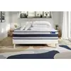 Image de Pack Prêt À Dormir Matelas Ressorts Ensachés + Mémoire De Forme Actiflex Ergo 180x200 + Sommier Kit Blanc +2oreille