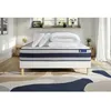 Image de Pack lit complet 140x200 cm - Matelas + Sommier Blanc (en kit) + 2 oreillers + Couette - Actiflex Er