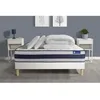 Image de Pack lit complet 140x190 cm - Matelas + Sommier Blanc (en kit) + 2 oreillers + Couette - Actiflex Er