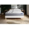 Image de Pack lit complet 160x200 cm - Matelas + Sommier Blanc (en kit) + 2 oreillers + Couette - Actiflex Dr