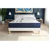 Image de Pack Prêt À Dormir Matelas Actiflex Life 140x200 Ressorts Ensachés + Mémoire De Forme + Sommier Kit Blanc +2oreille