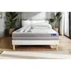 Image de Pack Prêt À Dormir Matelas Ressorts Ensachés Actiflex Touch 200x200 3zones Confort + Sommier Kit Blanc + 2 Oreiller