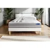 Image de Pack lit complet 140x200 cm - Matelas + Sommier Blanc (en kit) + 2 oreillers + Couette - Actiflex To